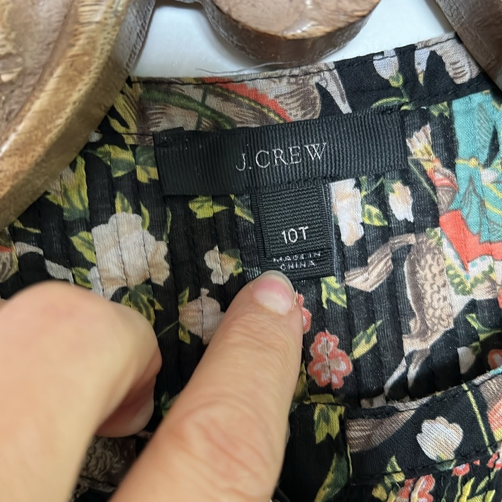 J Crew hunting scene popover blouse - Picture 2 of 8